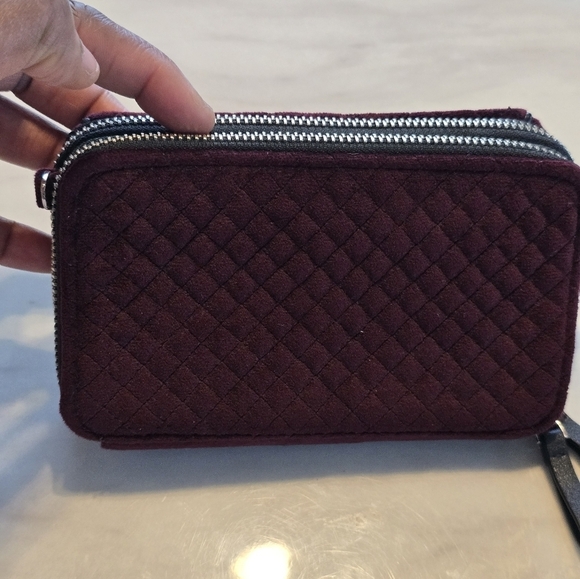 Vera Bradley Iconic RFID All-In-One Velvet Crossbody Bag Wristlet No Strap - Picture 12 of 12